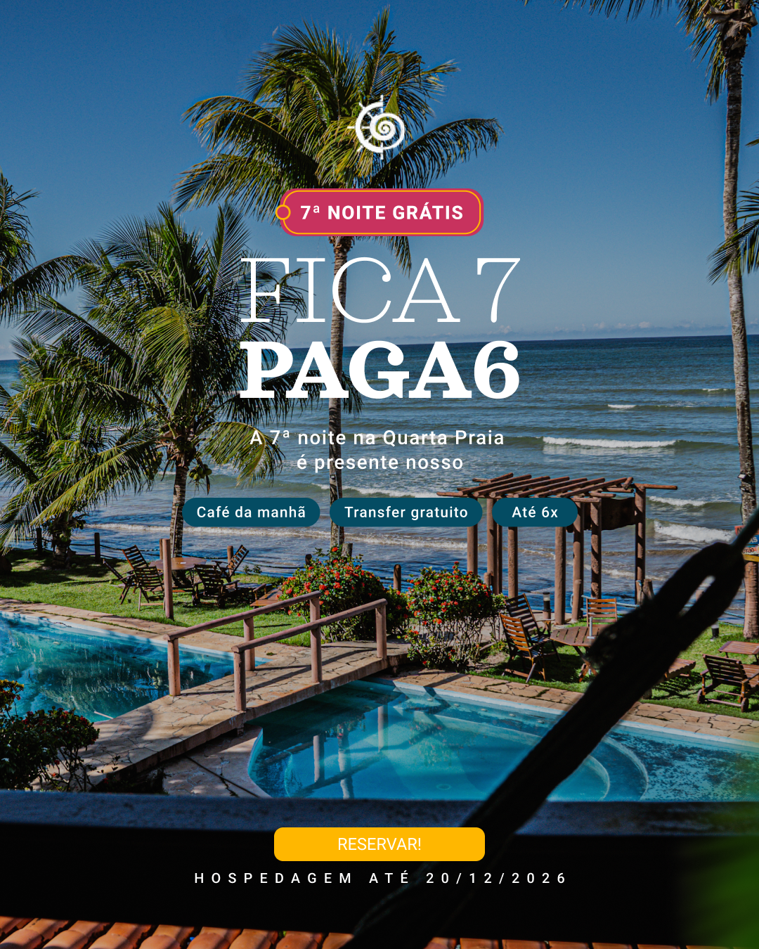 Promoção Fica 7 Paga 6 – Hotel Porto do Zimbo.